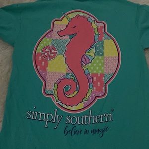 Simply southern seahorse long sleeve shirt size S
